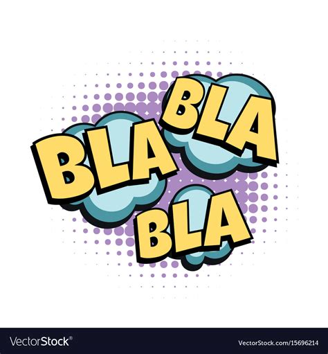 Bla Comic Word Royalty Free Vector Image Vectorstock