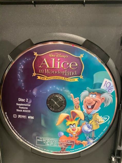 Alice In Wonderland Dvd 2004 2 Disc Set The Masterpiece Edition Walt