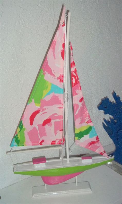 22 Sailboat Accented With Lilly Pulitzer Hotty Pink First Impression