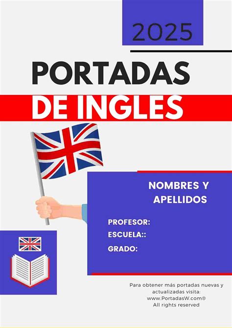 【 Portadas De Inglés Bonitas 】 Portadas Word ️