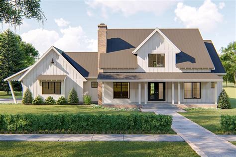 Buy your detached garage and have it erected in pa, nj, ny. Modern Farmhouse Plan With 2-Car Side Load Garage ...