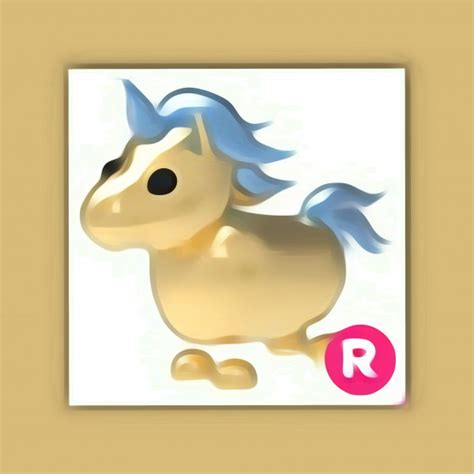 Jual R Golden Unicorn Pet Adopt Me Dari Prbshop Itemku