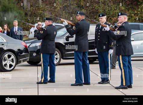 Soldiers From The West Virginia Army National Guard Honor Guard Perform
