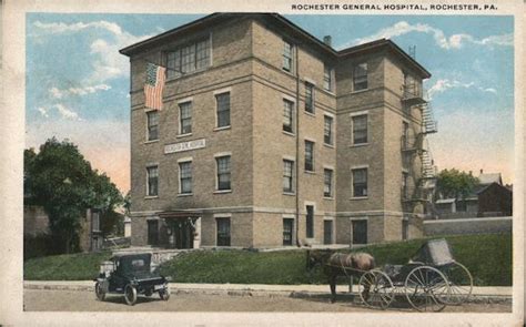 Rochester General Hospital Pennsylvania Postcard