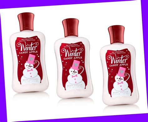 This is a sugar cookie in a bottle! 3 Bath Body Works Holiday Collection WINTER CANDY APPLE ...