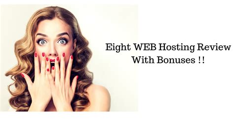 Eight Webhosting Review Best Web Hosting Ever Youtube