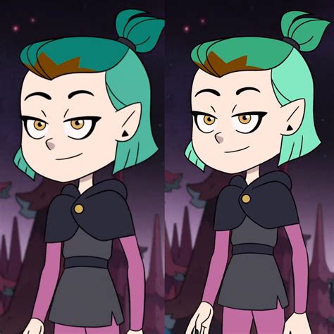 I Gave Amity The Ice Green Hair Style From Adventure In The Elements As