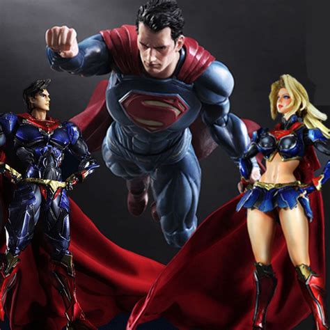 Superman Play Arts Kai Action Figure Supergirl Super Girl Super