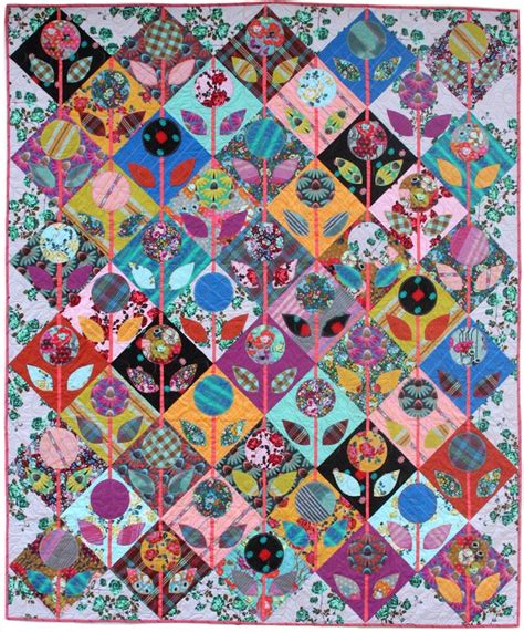 Folk Flower Quilt Pattern Designed By Anna Maria Horner Etsy