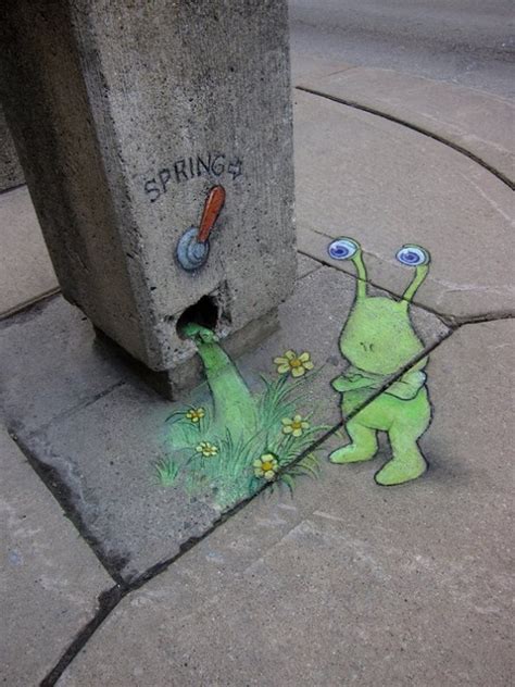Funny Street Art By David Zinn Entertainmentmesh