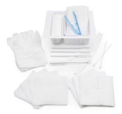 Busse Tracheostomy Care Kit With Hydrogen Peroxide And Saline Solution
