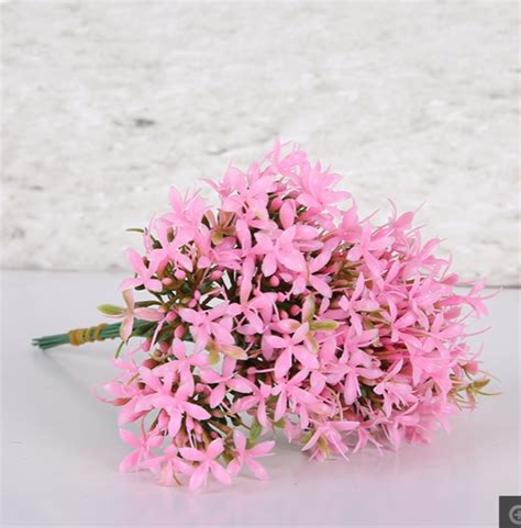20cm Pretty Pink Filler Flowers 12 Stems