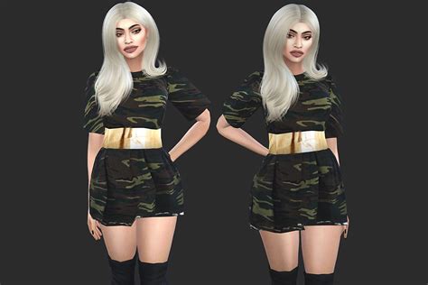 Sims 4 Camo Dress