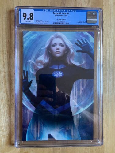 Fantastic Four 1 Sue Storm Cgc 98 Stanley Artgerm Lau Virgin Cvr