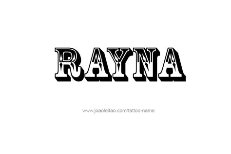 rayna name tattoo designs