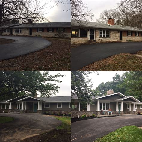 Before And After A Ranch Makeover Outdoor Remodel Ranch House Remodel House Exterior