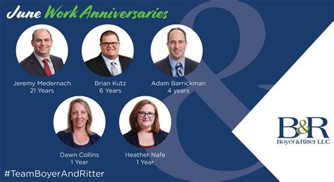 Boyer And Ritter Happy Work Anniversary To Some Amazing Facebook