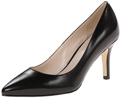 Cole Haan Womens Juliana Pump 75 Black Leather Clout