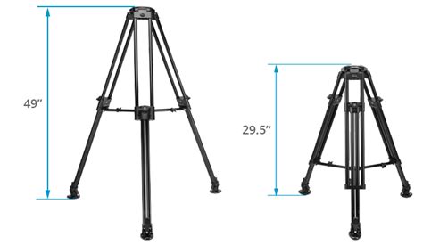 Proaim 100mm Bowl Head Tripod Stand W Rubber Tripod Shoes — Proaimca