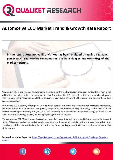 Automotive Ecu Market Size Trends Growth Forecast By