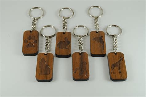 Personalized Favorite Animal Keychain Laser Cut And Engraved Etsy Uk