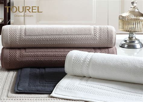 Great savings & free delivery / collection on many items. Custom Terry Hotel Bath Mats / Bathroom Foot Towel 50*80cm ...
