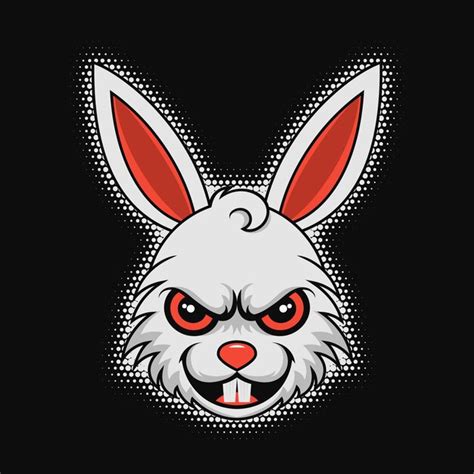 Premium Vector Crazy Rabbit Mascot Design Vector Illustration Eps10