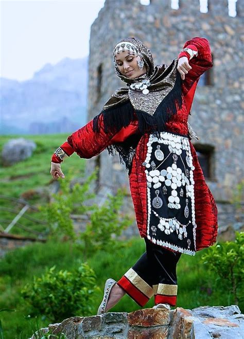 North Caucasus Dagestani Woman Costumes Folk Costume World Cultures