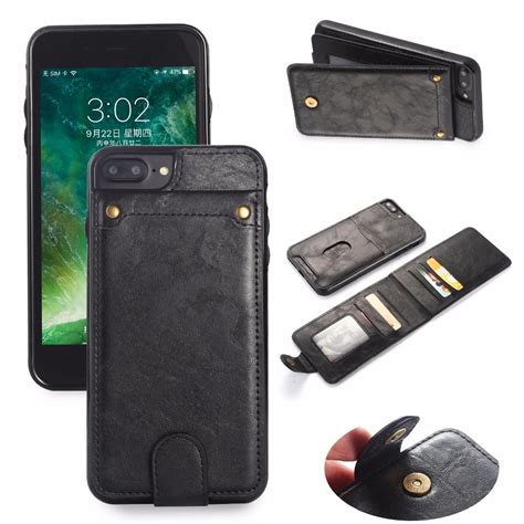 Even saved some money on a case by picking up an iphone 8 case since this is essentially the same exterior design. PU Leather Case For Apple iPhone 8 Plus Case Wallet Card Magnetic Flip Cover For iphone 8 Plus ...