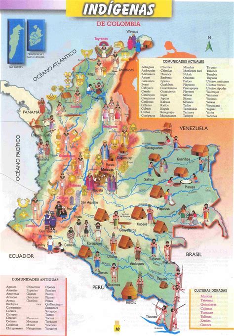 Mapas De Colombia Mapa De Los IndÍgenas De Colombia