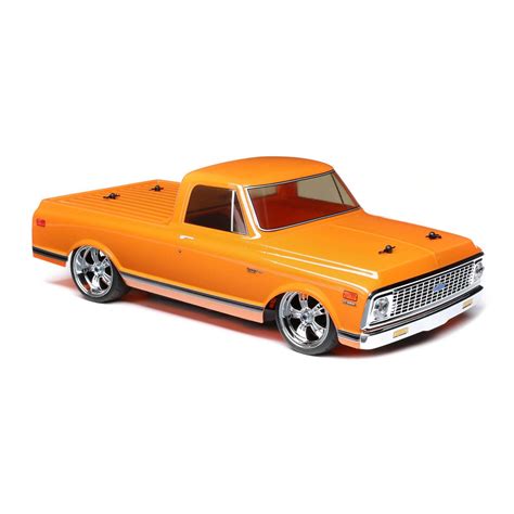 110 1972 Chevy C10 Pickup Truck V100 Awd Rtr Orange Get A Hobby