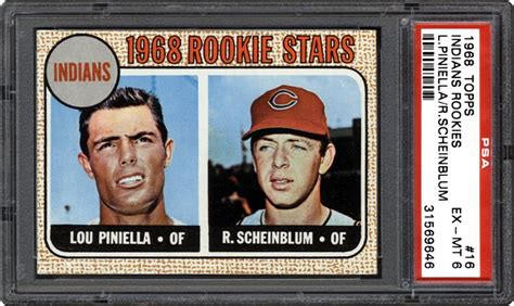 1968 Topps Indians Rookies Lou Piniellarichie Scheinblum Psa Cardfacts®