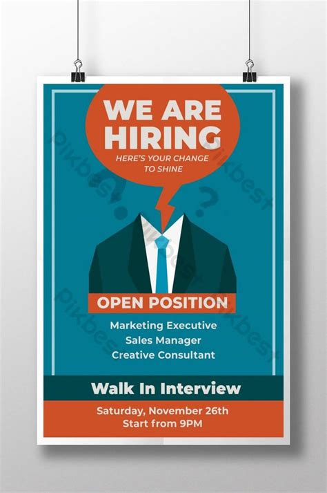 Recruitment We Are Hiring Poster Template Ai Free Download Pikbest Riset