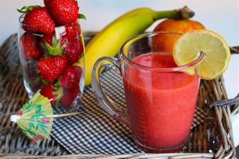 Smoothie Fraise Banane Pomme