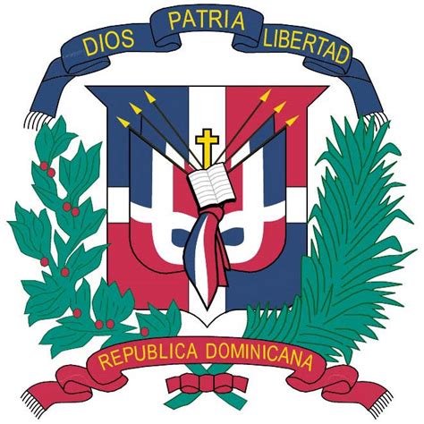 República Dominicana Escudo De Armaseps Royalty Free Stock Svg Vector
