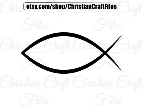 Christian Fish Svg Jesus Fish Svg Ichthys Svg God Fish Svg Etsy