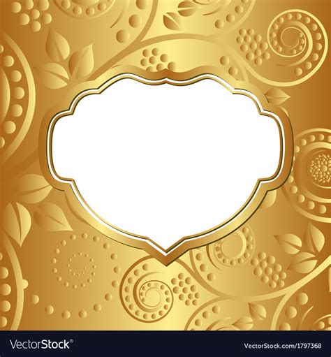 Gold Background Royalty Free Vector Image Vectorstock