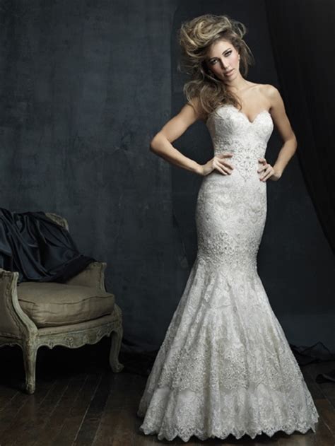 Mermaid dresses are very fitted. Mermaid Wedding Dresses Capture The Imagination