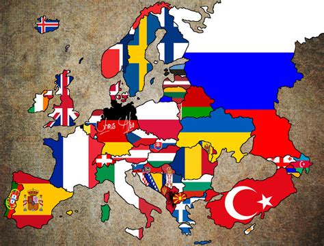 Europe Flag Map By Chr1salbo On Deviantart