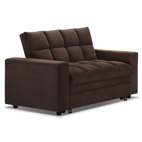 Metro Chaise Sofa Bed With Storage Brown Value City Furniture