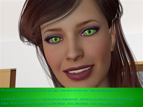Hypnohub 3d Amethystpendant Caption Femdom Femsub Glowing Glowing Eyes Green Eyes Happy Trance