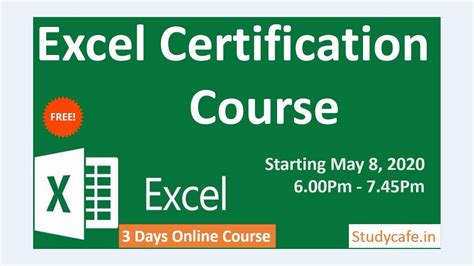 Microsoft Excel 2019 Certification Losoc