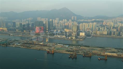 Aerial View Of Hk Kai Tak Airport Hong Kong Stock Video 21302305 Hd