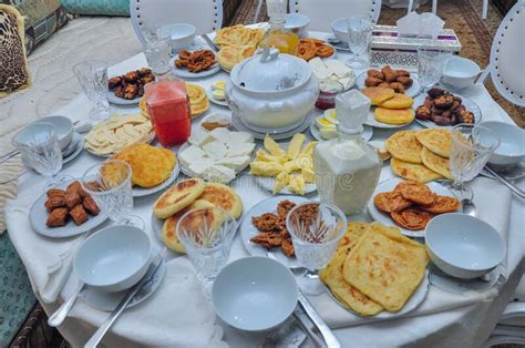 Ramadan In Morocco Iftar Food In Ramadan Stock Photo Image Of Halal