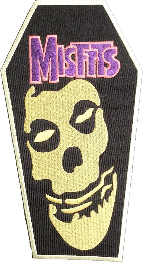 The Misfits Coffin Logo Big Embroidered Iron On Sew On Back