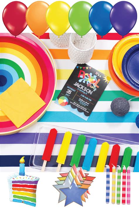 Rainbow Themed Party Supplies Rainbow Party Supplies Rainbow Theme