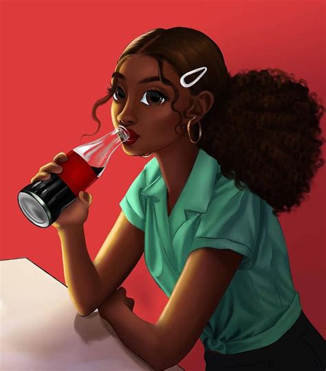 creative art community on instagram “🖌🖌 princess kay 🥤🥤 icecream” black girl art black