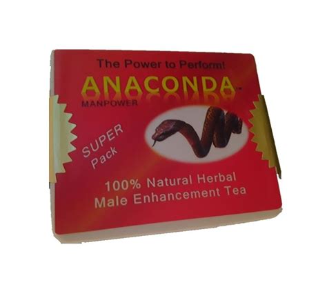 Male Herbal Enhancement Anaconda Manpower Herbal Supplement Tea Super Pk 24 Servings 100