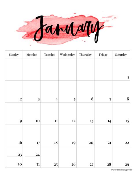 January 2022 Calendar With Holidays Printable 2022 Calendar Printable