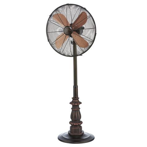 Decobreeze Pedestal Fan Adjustable Height 3 Speed Oscillating Fan 16